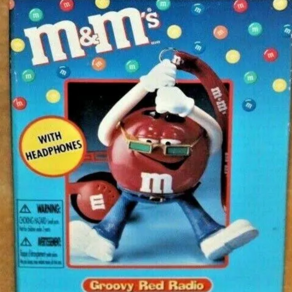 Vintage M&M's Groovy Red Radio